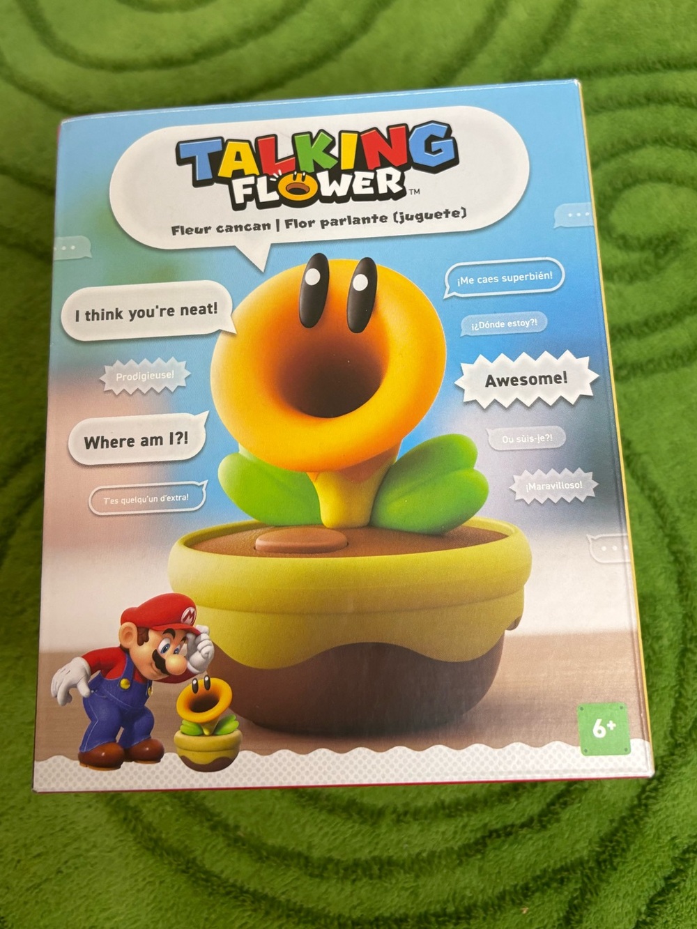 Talking Flower figure from the Super Mario Bros. Wonder game., factory sealed